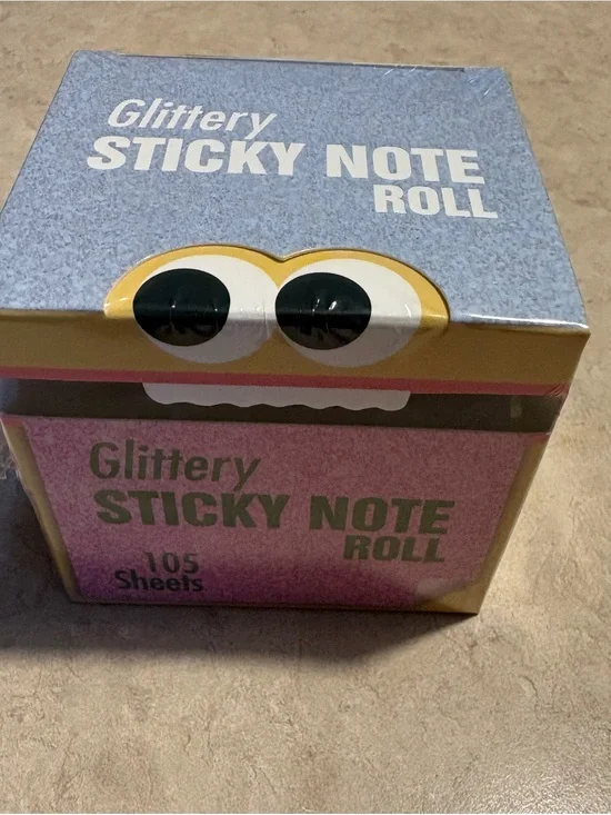 Glittery Sticky Note Roll 105 Sheets