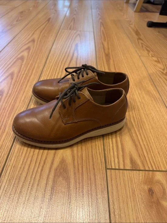Boys/kids Size 1 Johnston & Murphy Upton Plain Toe Dress Shoes