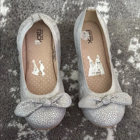 Nordstrom Rack Remma Bow Shimmer Ballet Flats Shoes