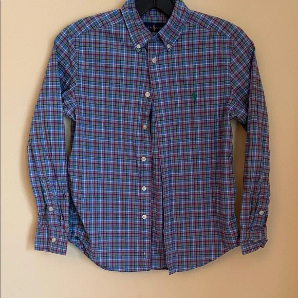 Ralph Lauren Men's Multicolor Plaid‎ Button-Down Shirt M(10/12)
