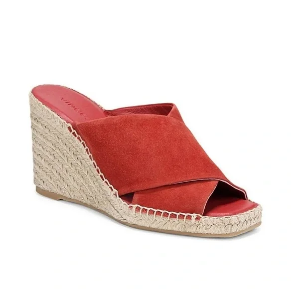 NEW Vince Gaelan Wedge Espadrille Sandals Size 10