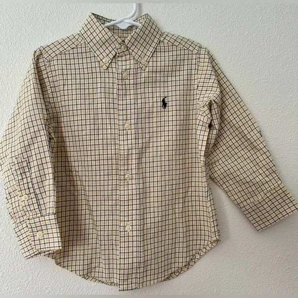 NWT Ralph Lauren Toddler Boys Plaid Button Down Flannel Shirt