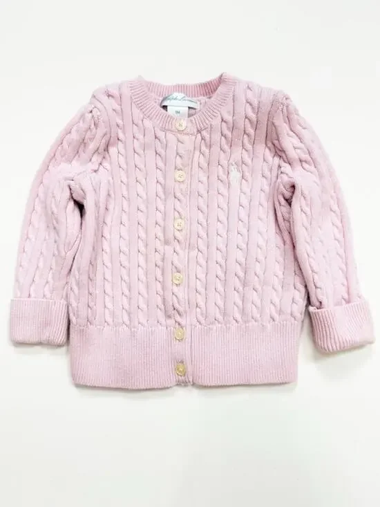 Ralph Lauren Cotton Cable-Knit Cardigan