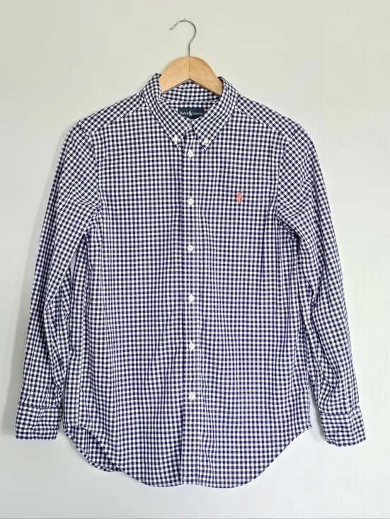 Ralph Lauren Boys Gingham Dress Shirt