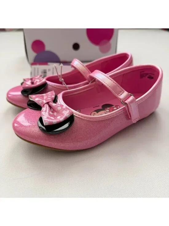 Minnie Toddler Girl Pink Flats Size 12