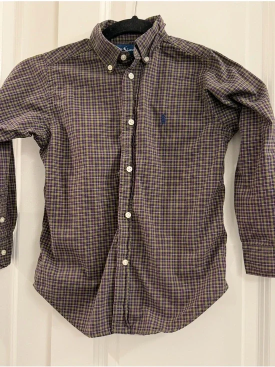 Boy’s Ralph Lauren Plaid Button Down shirt size 6