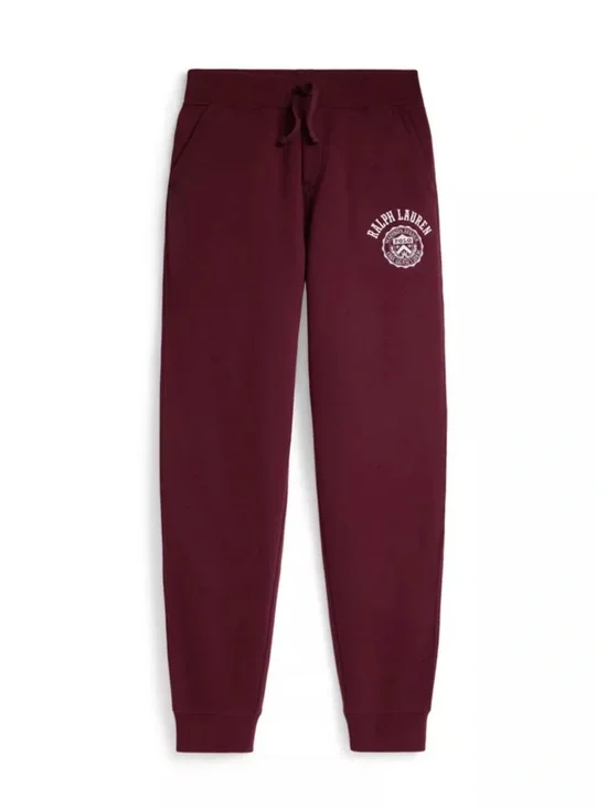 Ralph Lauren Big Boys Maroon Logo Sweat Joggers pants-size L  (14-16) (BNWT)