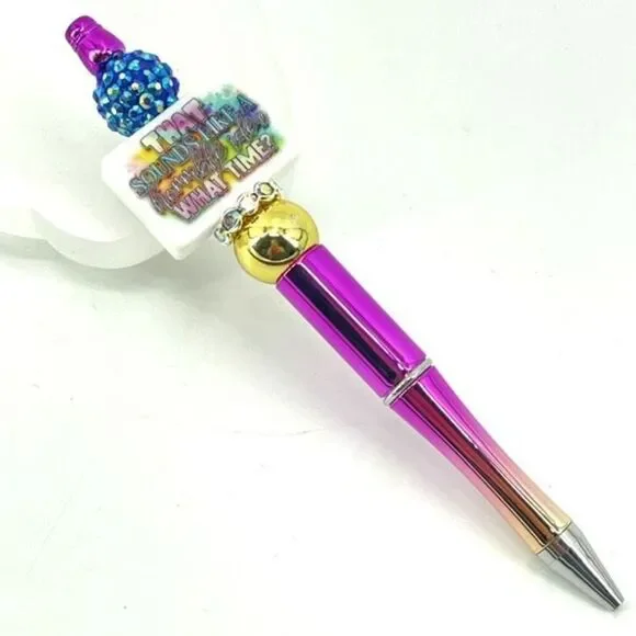 That sounds like a terrible idea. What time? pen handmade NEW bling rhinestone f