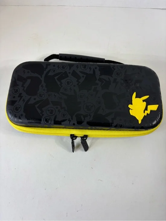 Pikachu Pokémon Nintendo Switch Case Black and Yellow Carrying Case