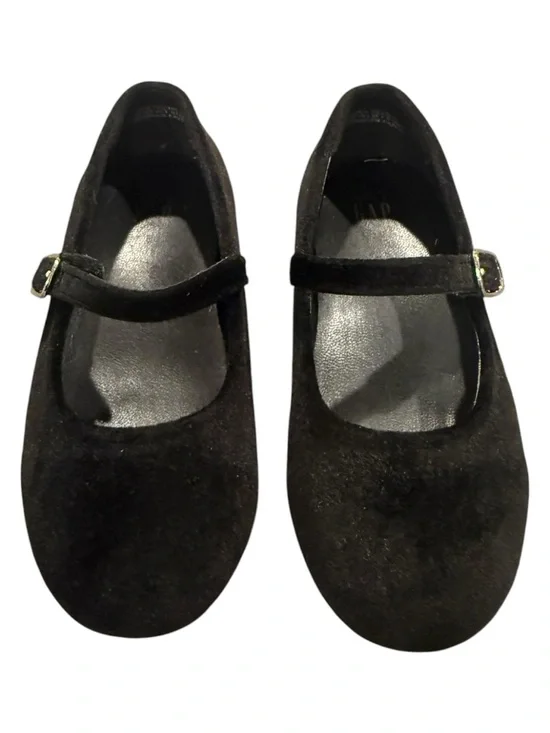 Gap Toddler Velvet Mary Jane Flats  Strap Design Size 8 Classic Holiday Party