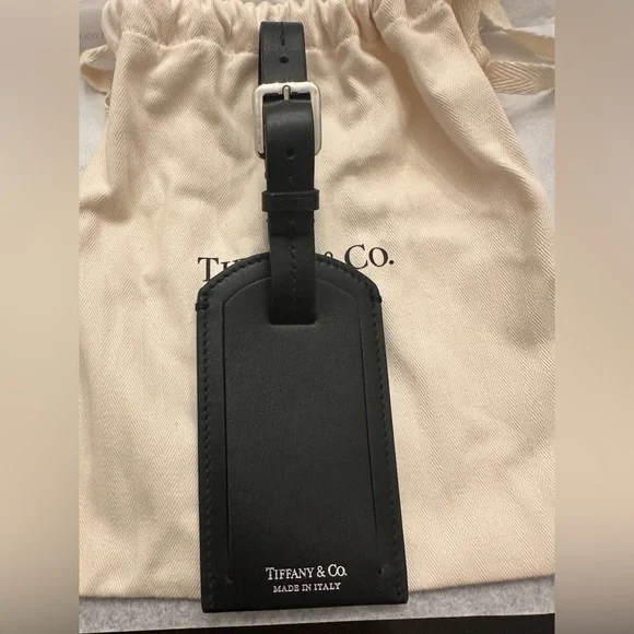 Tiffany & Co Black bag tag