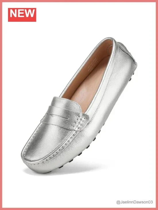 Genuine Leather Penny Loafers Classic Driving Mocc Comfort Slip On Shoes