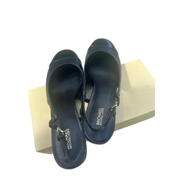 New MICHAEL Michael Kors Perla Flex Slingback black Flats. Size-9.5