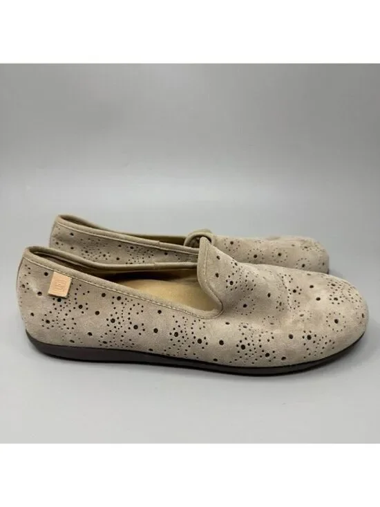 Spenco Women’s Paisley Beige Orthotic Ballet Flats Size 8.5B Comfort Shoes