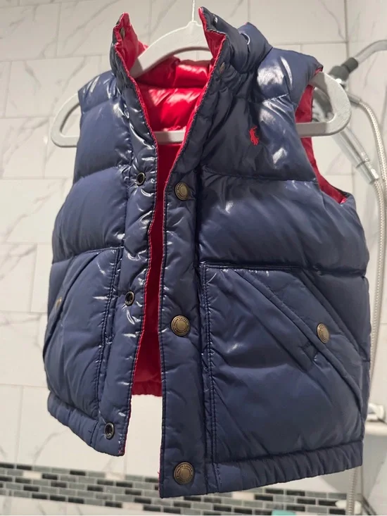 Ralph Lauren reversible puffer vest kids