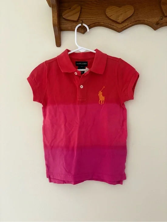 NWT Vintage Y2K Polo Ralph Lauren Ombré Shirt Size 5