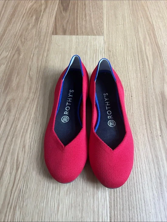 Rothy's Women's The Flat in Showstopper Red size 7.5