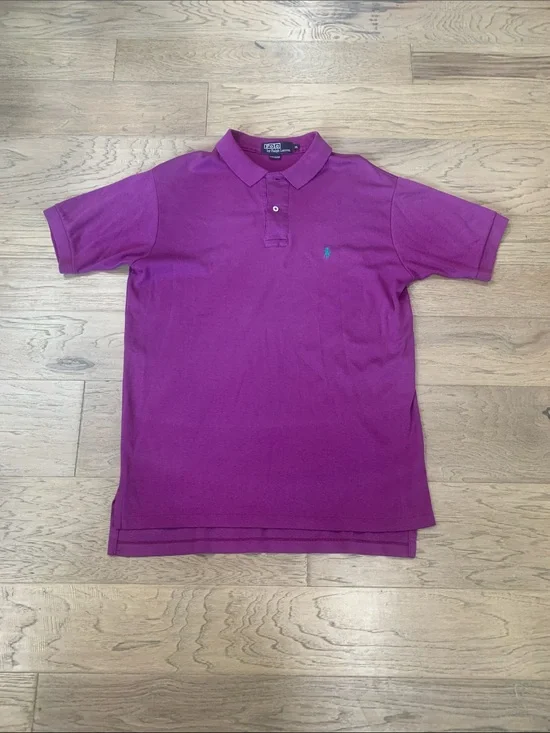 Vintage Ralph Lauren Purple Short-Sleeve Polo Size XL