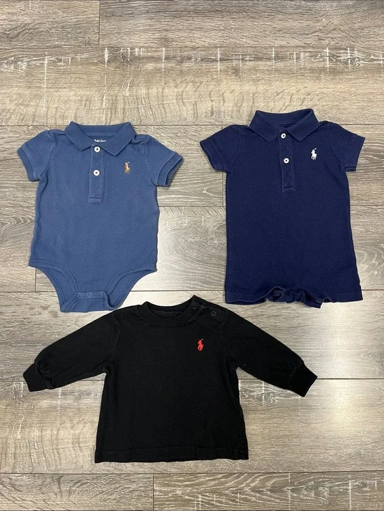 Lot of 3 Baby Ralph Lauren items all size 3 months