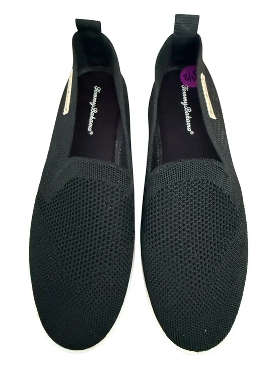 Tommy Bahama Black Knit Slip-On Loafers