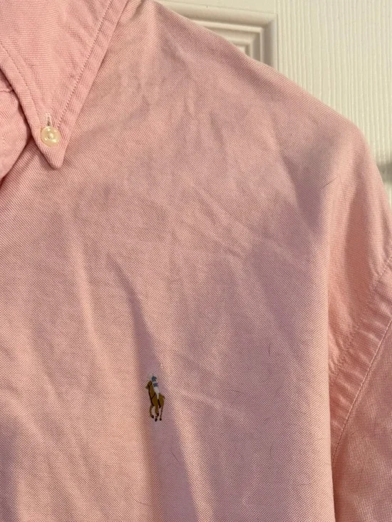 Ralph Lauren BOYS Pale Pink Button-Down Oxford DRESS Shirt size 8
