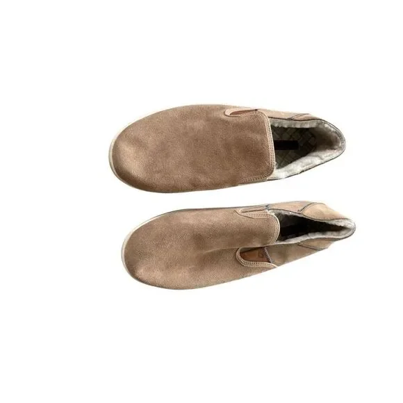 OluKai Mens Tan Suede Hele Malie Slip-On Loafer Shoes Size 10M
