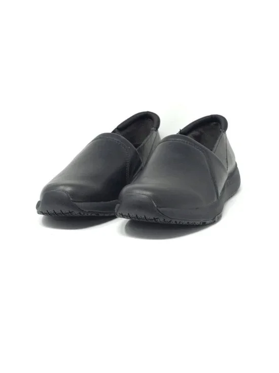 Dr. Scholl's Dive In Slip Resistant Work Loafers Black Memory Foam 8W