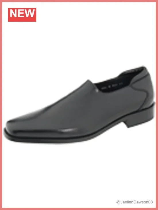 Women's Leather Stretch Nappa Slip-On Loafers Square Toe Flexible Party Shoes