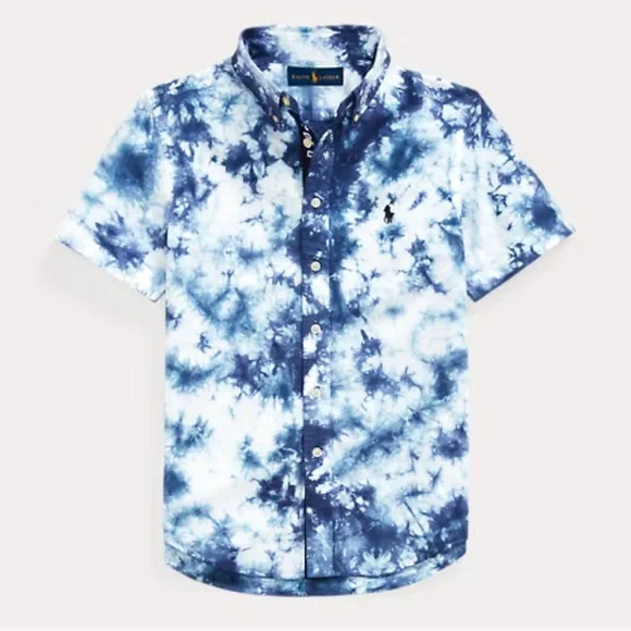 Ralph Lauren Blue Tie-Dye Shirt