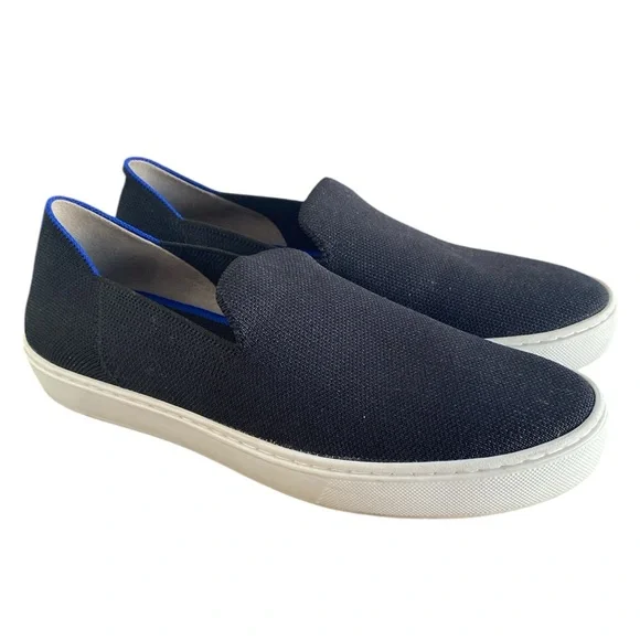 Rothy’s The Sneaker Black Slip On Round Toe Shoe, Women’s 8.5