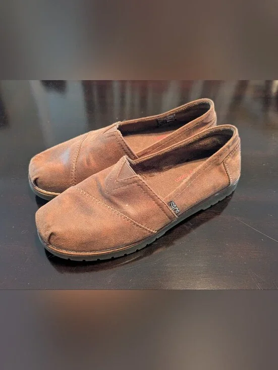 BOBS Skechers worn once Chill Lugs-URBAN SPELL Shoes Size 8 Brown Fleece Lined