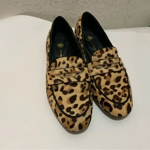 Antonio Melani Leopard Print Loafers 6.5 M