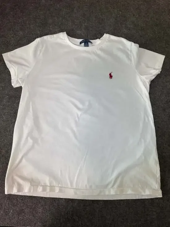 Polo Ralph Lauren White Crewneck T-Shirt Kids Size Large