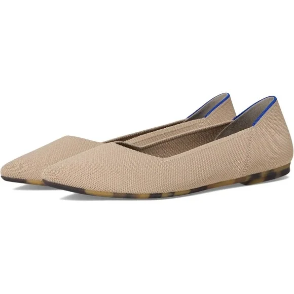 Womens Size 7 - Rothy's The Point II Ecru Pointed Toe Shoes 152-017 NEW MRSP$155