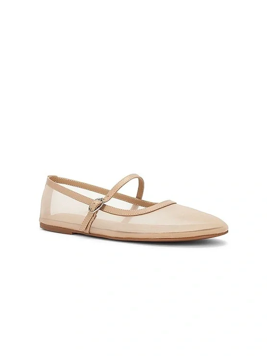 Melany Flat in Skin by Tony Bianco   Mary Jane Flat Ballet Shoe