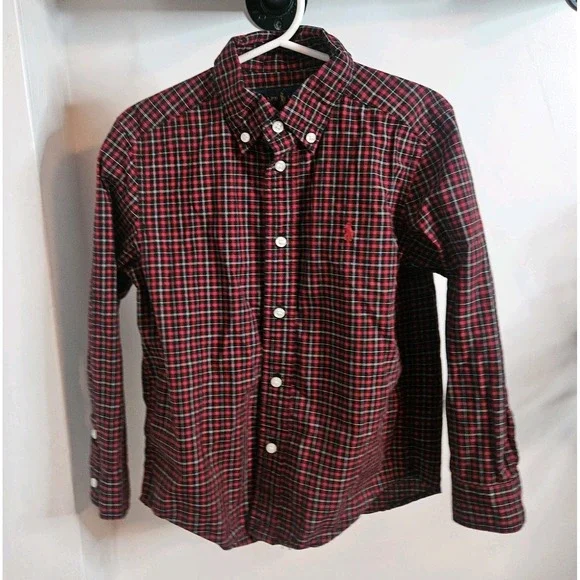 Ralph‎ Lauren Shirt Boys Size 5 Collared Button Down Shirt