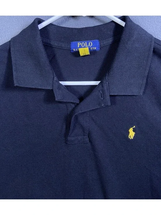 Polo Ralph Lauren Shirt Boys XL 18-20 Navy Pony Preppy Heritage Uniform Rugby