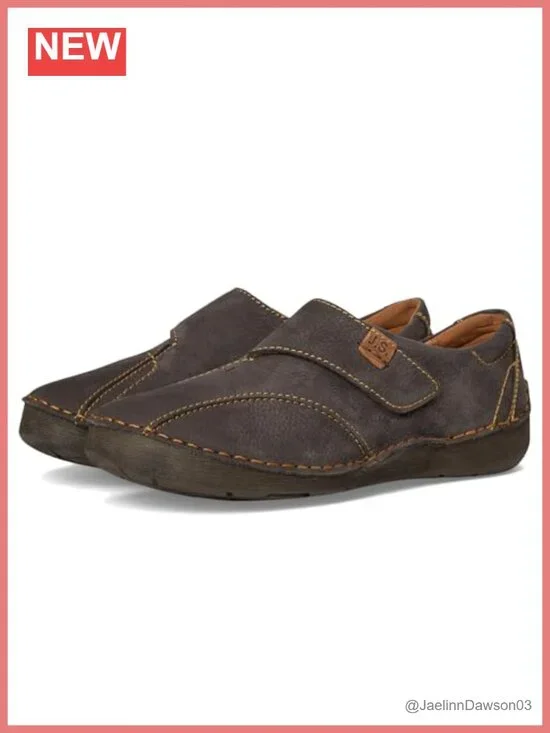 Women's Leather Lace-Up Low Top Loafers Comfort Casual Shoes