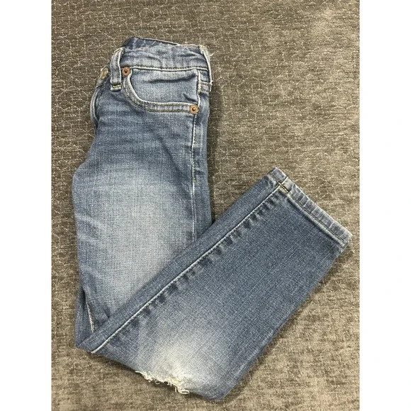 Polo Ralph Lauren 4T Sullivan Slim‎ Jeans Distressed Blue Stretch Denim