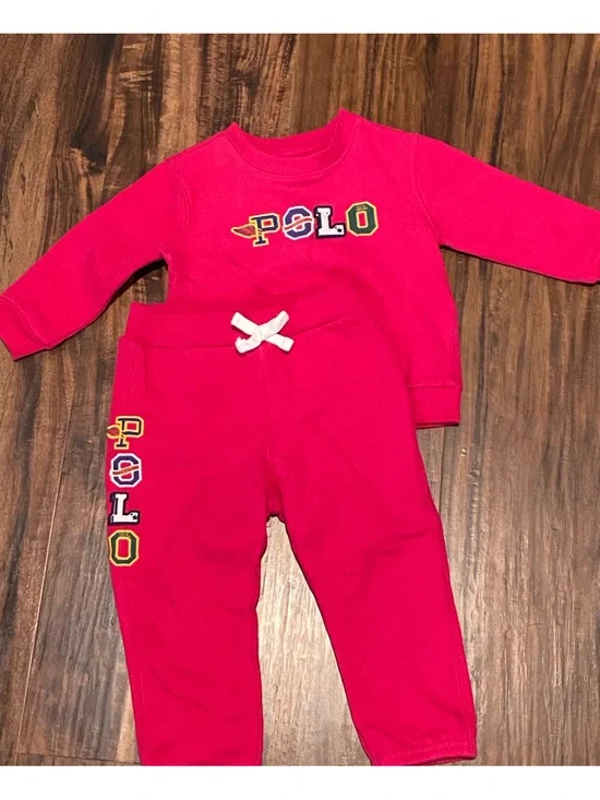 Ralph Lauren Polo Magenta Sweatsuit