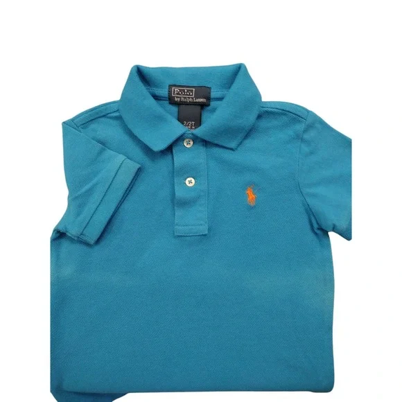 NWOT Boys 2T Polo Ralph Lauren Blue Short Sleeve Polo Shirt
