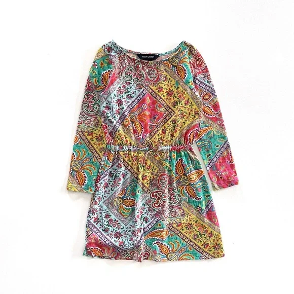 Ralph Lauren Paisley Floral Tie Waist Dress Girls Size 6