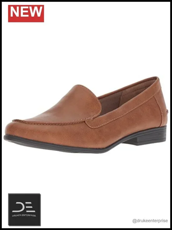 Women's Faux Leather Slip-On Loafer Flat Comfortable