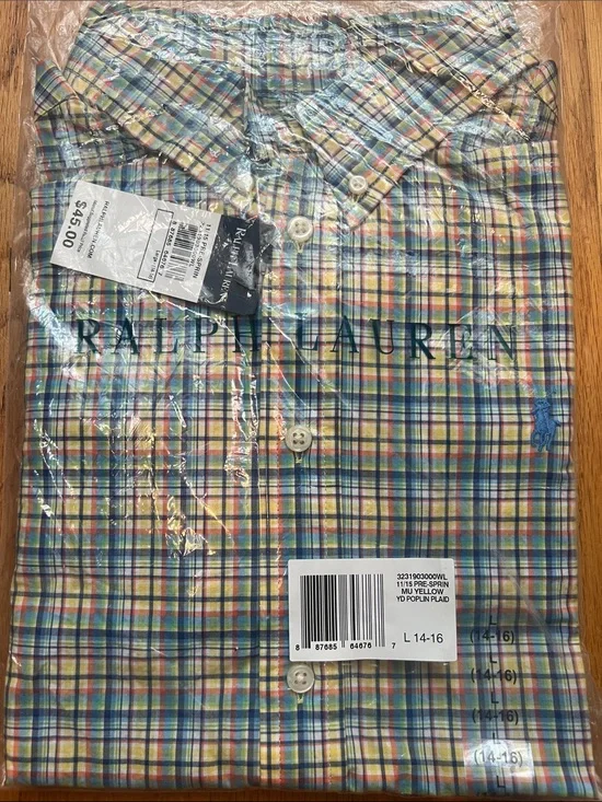 Ralph Lauren Plaid Button-Down Shirt