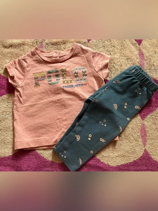 Ralph Lauren Polo Baby Girl 2PC Outfit
