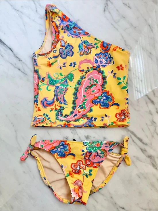 Ralph Lauren Tankini Yellow Swimsuit Size 5