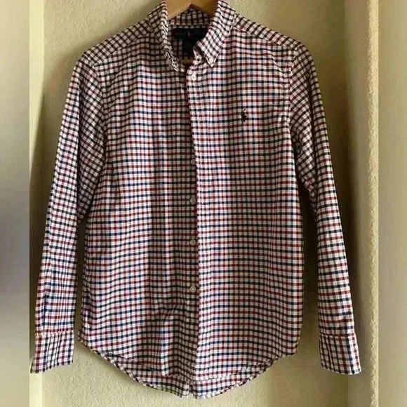 Ralph Lauren Plaid Button Down Long Sleeve Shirt