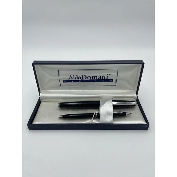 Aldo Domani Limited 2 Pc‎ Black Pen Set
