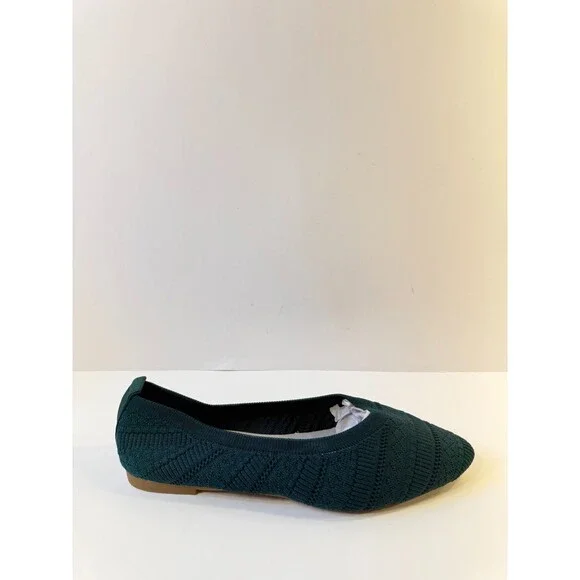 Womens Slip On Flats Green EU 41 US 10