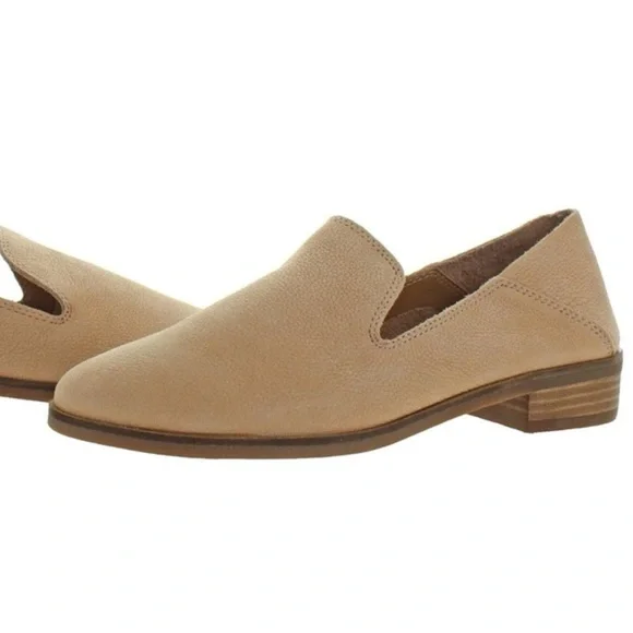Lucky Brand Cahill Soft Leather Slip On Comfort Casual Trendy Luxe Loafer Flat